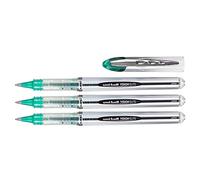 UNI-BALL Vision Elite UB200 Liquid Ink Rollerball Pens Medium Tip 0.8 mm Pack of 3 Green