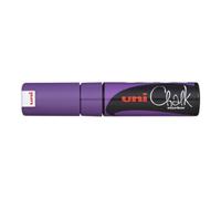 UNI CHALK PWE-8K VIOLET MARKER CHISEL TIP 8.0mm - Single Marker