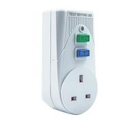 Uni-Com Circuit Breaker RCD-1E - 15-30 mA Trip Current, Leakage Protection - White