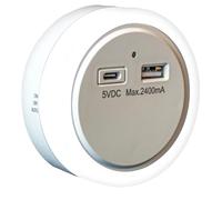 Uni-Com Plug-in Night Light with Built-in USB-A & USB-C Charger, Dusk to Dawn Sensor, Energy Saving Long Life LEDs, Soft Light for Children’s Rooms, Bedrooms, Stairways & Hallways