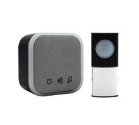 Uni-Com Portable Door Chime Black UNC68471 - 98476+W96001