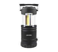 Uni-Com Spotlight & Lantern - 2 in 1 1W LED Spotlight & 3W COB Pop-Up Lantern with Adjustable Carry Handle, Easy Operation & Batteries Included for Camping, Home, DIY & Emergency Use