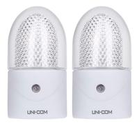 Uni-Com Twin Pack of Soft White Night Lights