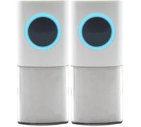 Uni-Com Wireless Bell Push, Additional/Replacement Doorbell, 150m Operating Range, Water Resistant, LED Indicator, Battery Included, Compatible with Uni-Com Wireless Door Chimes (Pack of 2)