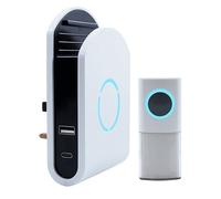 Uni-Com Plug-In Door Chime With Usb Charger 98443GB+ W96001