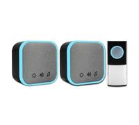 Uni-Com Portable And Plug-In Door Chime Set Black 98476 + 98477GB + W96001