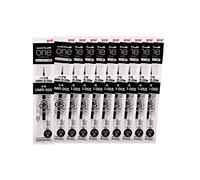 Uni Gel Pen Refills • 0.5 mm • Black • Set of 10 [UMR-05S]