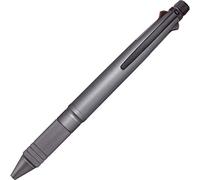 uni Jetstream 4&1 Metal Edition, 0.5 mm Ballpoint Pen (Black, Red, Blue, Green) and 0.5 mm Mechanical Pencil, Gun Metallic (MSXE52000A05.43)