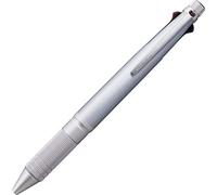 uni Jetstream 4&1 Metal Edition, 0.5mm Ballpoint Pen (Black, Red, Blue, Green) and 0.5mm Mechanical Pencil, Ice Silver (MSXE52000A05.81)