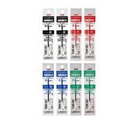 Uni Jetstream Ballpoint Pen Refill 0.5mm, 8 Pieces, Black, Red, Blue, Green [SXR8005]
