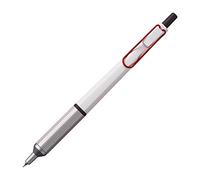 Uni Jetstream EDGE 0.28mm Oil-based Ballpoint Pen, White Red Body (SXN100328W.15), Black