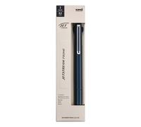 Uni Jetstream Prime 3-Color Ballpoint Pen, 0.5mm Oil-Based Ink (Black, Red, Blue), Metal Barrel, Dark Navy, SXE3350005D.9