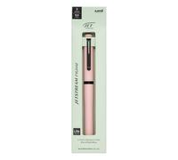 Uni Jetstream Prime Rotational Twist-Action 3-Color Ballpoint Pen, Equipped with 0.5mm Lite Touch Ink (Black, Red, Blue), All-Metal Barrel, Cotton Pink, SXE3LPR05.51
