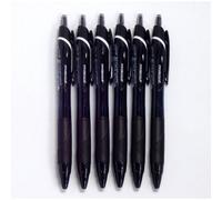Uni Jetstream Standard Ballpoint Pen 0.7 mm Black Ink Black Body 6 pens per Pack (Japan Import) [Komainu-Dou Original Package]