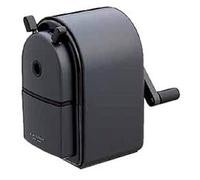 Uni KH-20 Hand Crank Wooden Pencil Sharpener - Black