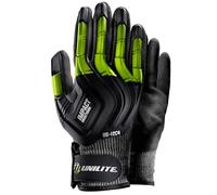 Uni-Lite UG-I2C4-L | Size L (9) Large | Heavy Duty Cut-D Impact Safety Work Gloves | High Cut A4 Resistance | Full Dorsal Impact Protection, Black & Yellow