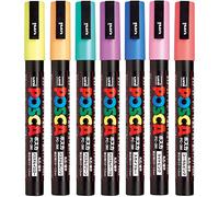 三菱鉛筆 uni Mitsubishi Pencil Co, Ltd. aqueous felt-tip pen Posuka fine print round core 7 colours PC3M7C