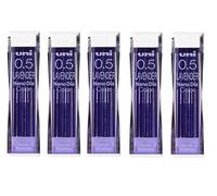 Uni NanoDia Color Mechanical Pencil Leads 0.5mm Lavender, 5 Pack/total 100 Leads Value Set