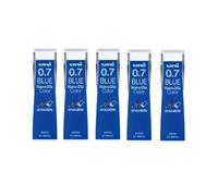 Uni NanoDia Color Mechanical Pencil Leads 0.7mm Blue, 5 Pack/total 100 Leads Value Set
