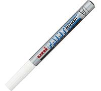 uni Paint Marker Bullet Tip Needlepoint PX203 Line Width 0.8mm Silver Ref 9001991 [Pack 12]