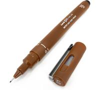 Uni Pin Fineliner Drawing Pen - 0.1mm Nib - Sepia Ink - Single