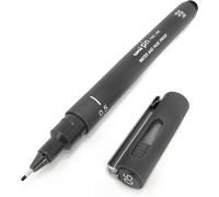 Uni Pin Fineliner Drawing Pen - 0.5mm Nib - Dark Grey Ink - Single