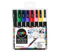 Uni Posca Acrylic Paint Markers PC-3M Set of 8 Standard Colours