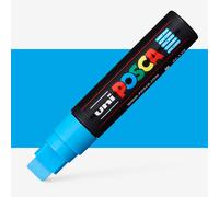 Uni-Ball 186353 - POSCA marker met extra brede rechthoekige punt, lichtblauw
