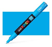 Uni : Posca Marker : PC-1M : Extra-Fine Bullet Tip : 0.7mm : Light Blue