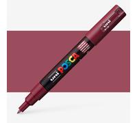 Uni : Posca Marker : PC-1M : Extra-Fine Bullet Tip : 0.7mm : Red Wine