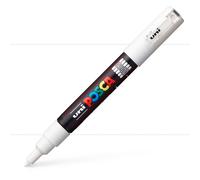 Uni : Posca Marker : PC-1M : Extra-Fine Bullet Tip : 0.7mm : White