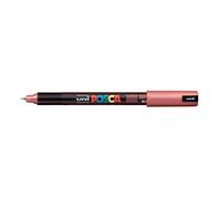 Uni : Posca Marker : PC-1MR : Ultra-Fine Pin Tip : 0.7mm : Metallic Red