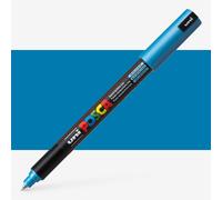 Uni : Posca Marker : PC-1MR : Ultra-Fine Pin Tip : 0.7mm : Metallic Blue