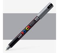 Uni : Posca Marker : PC-1MR : Ultra-Fine Pin Tip : 0.7mm : Silver