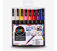 Uni : Posca Marker : PC-3M : Fine Bullet Tip : 0.9 - 1.3mm : Assorted Colours Set of 16