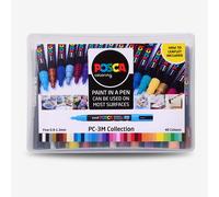 Uni : Posca Marker : PC-3M : Fine Bullet Tip : 0.9 - 1.3mm : Assorted Colours Set of 40