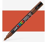 Uni : Posca Marker : PC-3M : Fine Bullet Tip : 0.9 - 1.3mm : Brown