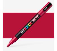 Uni : Posca Marker : PC-3M : Fine Bullet Tip : 0.9 - 1.3mm : Dark Red
