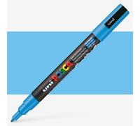 Uni : Posca Marker : PC-3M : Fine Bullet Tip : 0.9 - 1.3mm : Sky Blue