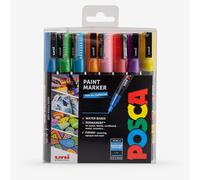Uni : Posca Marker : PC-3M : Fine Bullet Tip : 0.9 - 1.3mm : Sparkling Set of 8