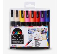Uni : Posca Marker : PC-5M : Medium Bullet Tip : 1.8 - 2.5mm : Assorted Colours Set of 16
