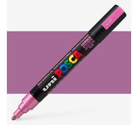 Uni : Posca Marker : PC-5M : Medium Bullet Tip : 1.8 - 2.5mm : Metallic Pink