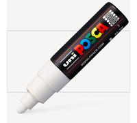 Uni : Posca Marker : PC-7M : Bullet Tip : 4.5 - 5.5mm : White