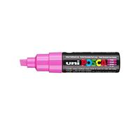 Uni Posca Marker PC-8K Paint Glass Pen Broad Chisel Tip 8.00mm Pink