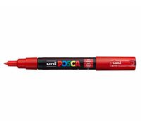Uni Posca Marker Pen 0.7mm Bullet Tip PC-1M - Color: Red
