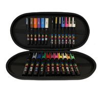 Posca Paint Marker Pens - Water-Based Permanent, Multi-Surface, Travel Case - 24 Colors