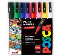 POSCA PC-3M Set of 8 Standard Colours 0.9-1.3mm