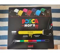 Posca PCM-22 MOP'R Round Mop Acrylic Paint Marker Pens (8-Pack)