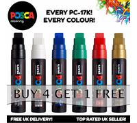 UNI POSCA Paint Marker Pen PC-17K XXL Chisel Tip - 10 colours BUY 4, PAY FOR 3