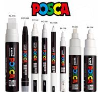 Uni : Posca Marker : PC-17K : Extra Broad Chisel Tip : 15mm : White
